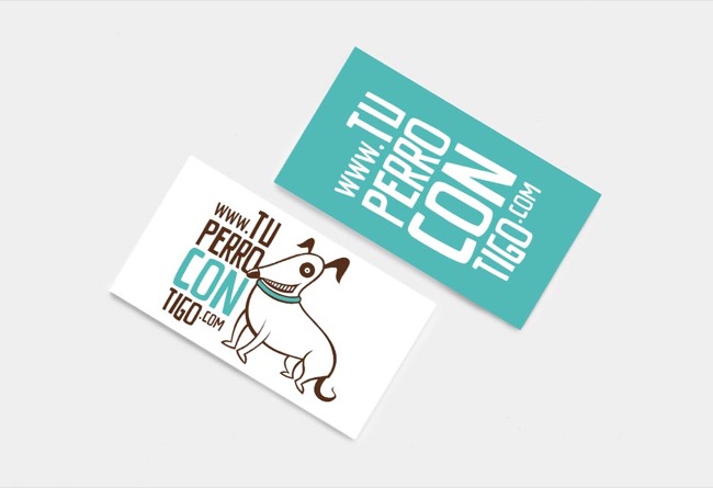 Design of brand and website Tu perro contigo - poster web design branding illustration - 2010