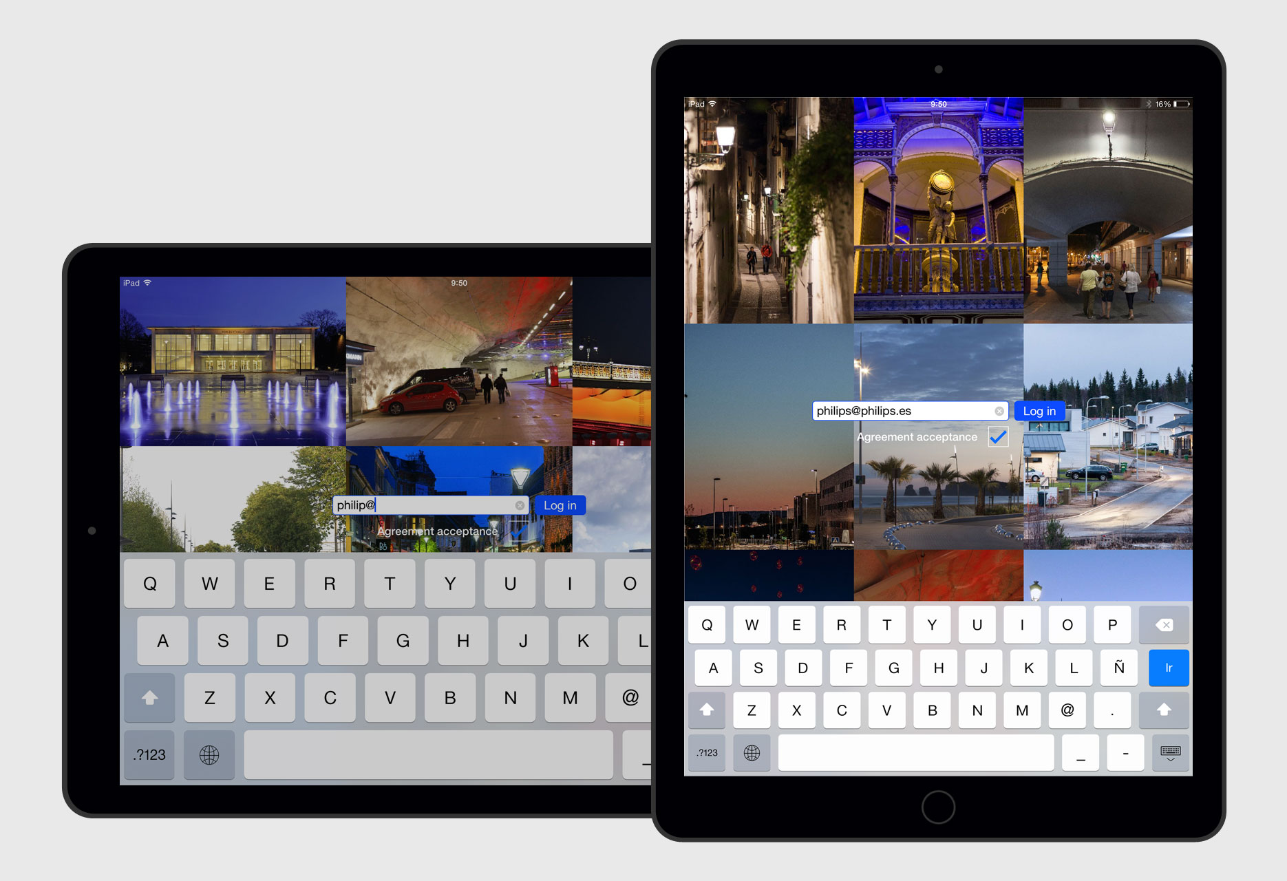 Aplicación iPad Banco de Imágenes Philips - app móvil / desarrollo iOS - 2015