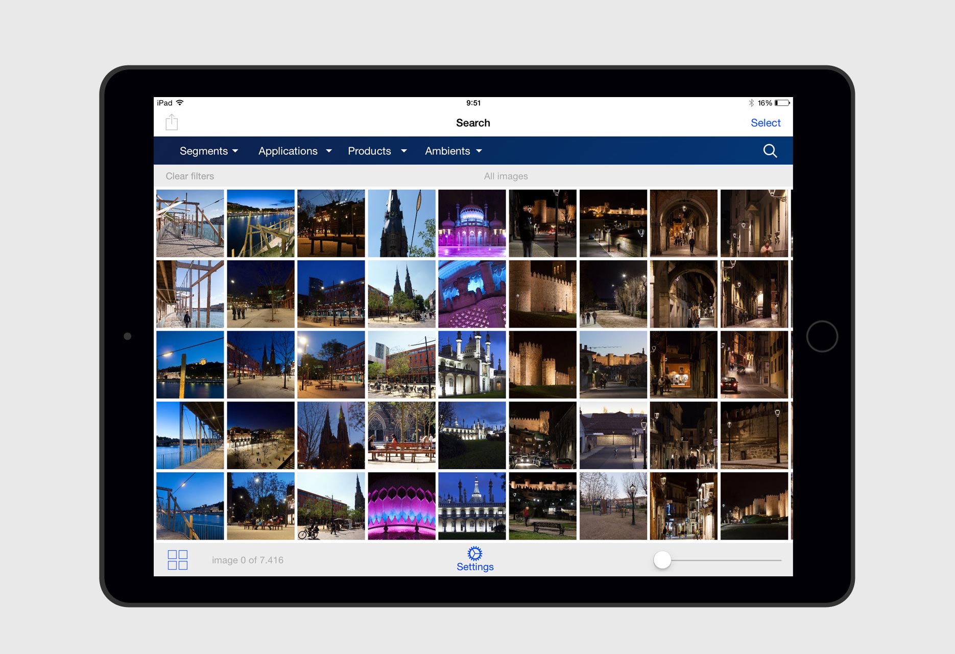 iPad application Philips Image bank - mobile app / iOS development