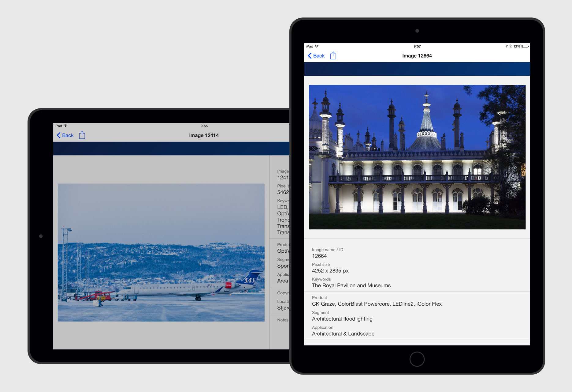 iPad application Philips Image bank - mobile app / iOS development - 2015