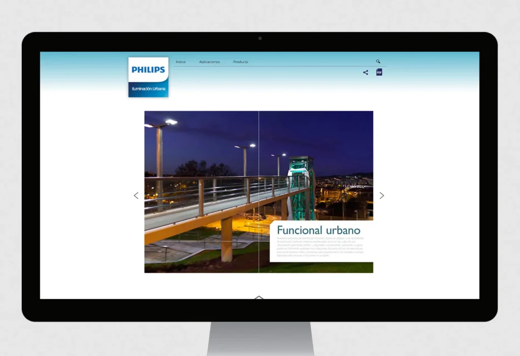 Imagen de las Páginas del Catálogo Online de Phillips, Iluminación Urbana