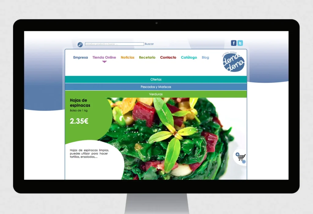 Pantalla de Producto de la Tienda Online Ultracongelados Dona Dona