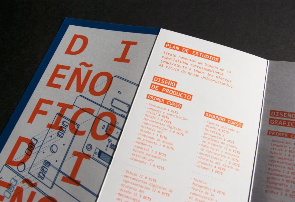 Folleto de Conservacion- restauracion y Diseño Gráfico - Diseño de Producto de Esapa